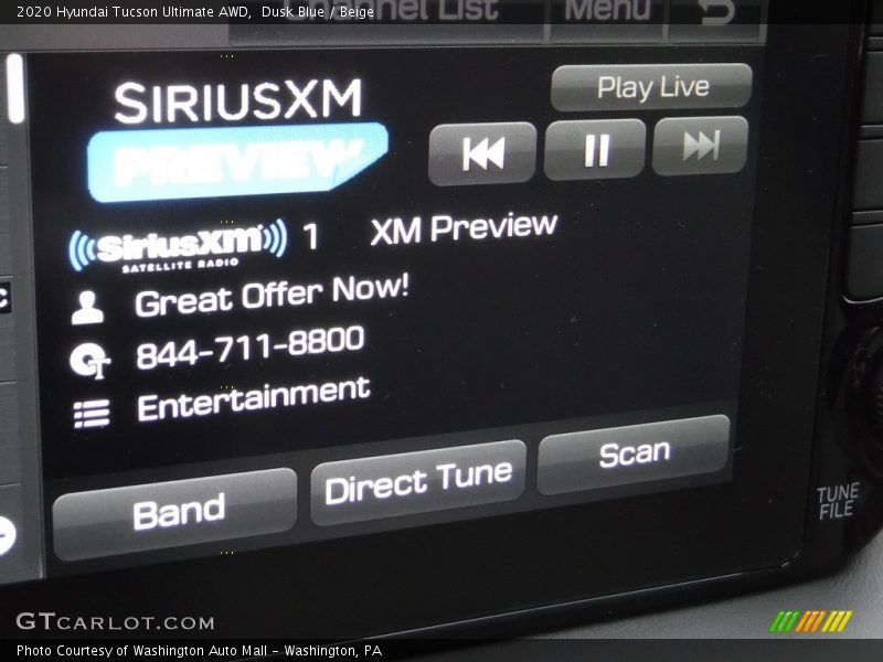 Dusk Blue / Beige 2020 Hyundai Tucson Ultimate AWD