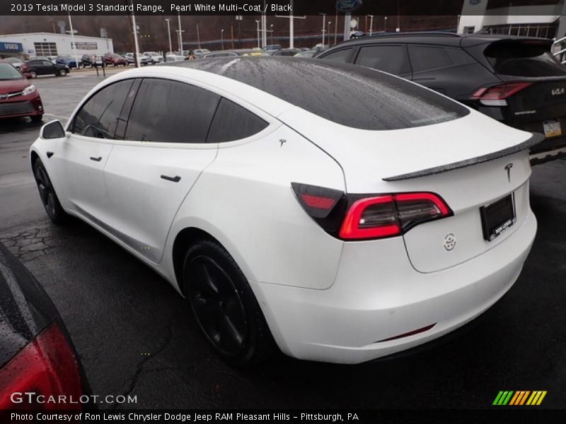 Pearl White Multi-Coat / Black 2019 Tesla Model 3 Standard Range