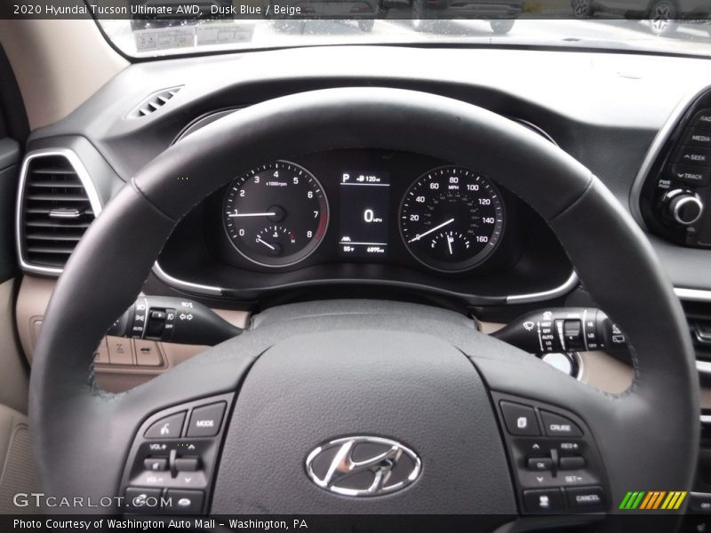 Dusk Blue / Beige 2020 Hyundai Tucson Ultimate AWD