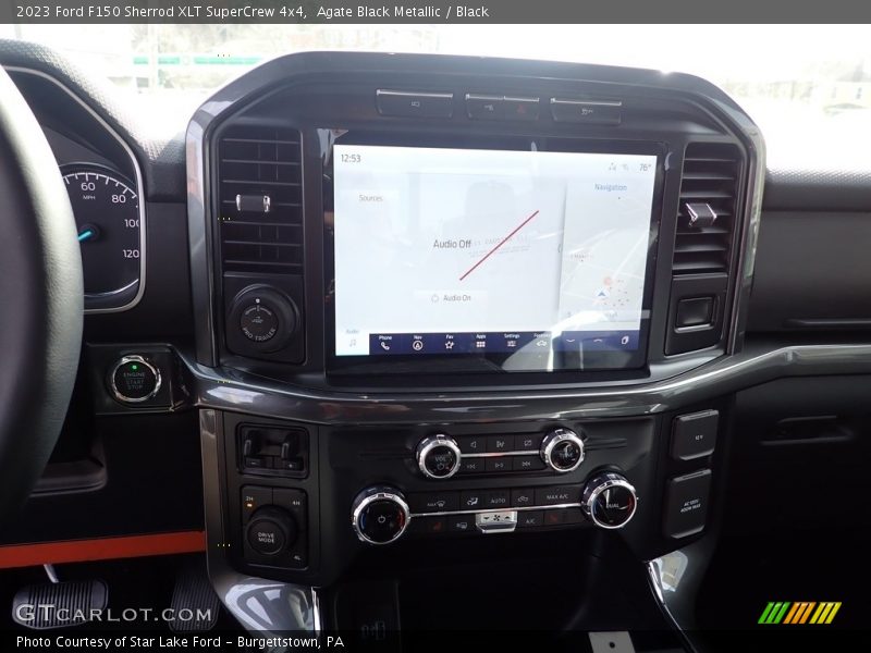Agate Black Metallic / Black 2023 Ford F150 Sherrod XLT SuperCrew 4x4