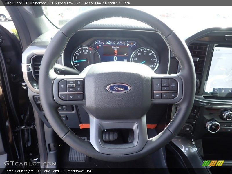 Agate Black Metallic / Black 2023 Ford F150 Sherrod XLT SuperCrew 4x4