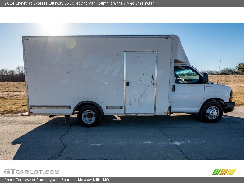 Summit White / Medium Pewter 2014 Chevrolet Express Cutaway 3500 Moving Van