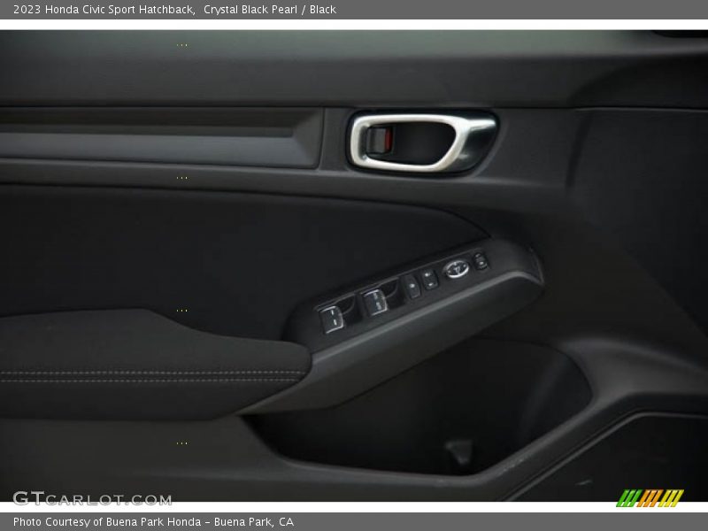 Crystal Black Pearl / Black 2023 Honda Civic Sport Hatchback