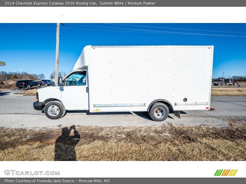 Summit White / Medium Pewter 2014 Chevrolet Express Cutaway 3500 Moving Van