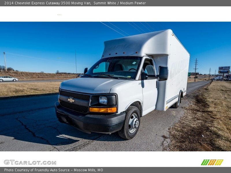 Summit White / Medium Pewter 2014 Chevrolet Express Cutaway 3500 Moving Van