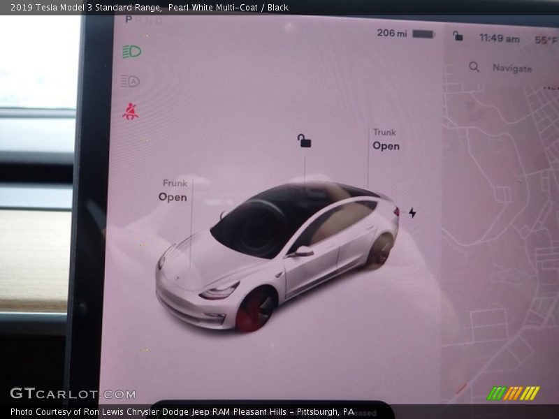 Pearl White Multi-Coat / Black 2019 Tesla Model 3 Standard Range