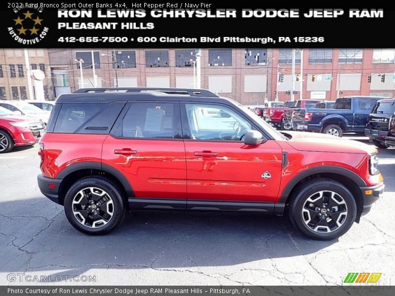Hot Pepper Red / Navy Pier 2022 Ford Bronco Sport Outer Banks 4x4