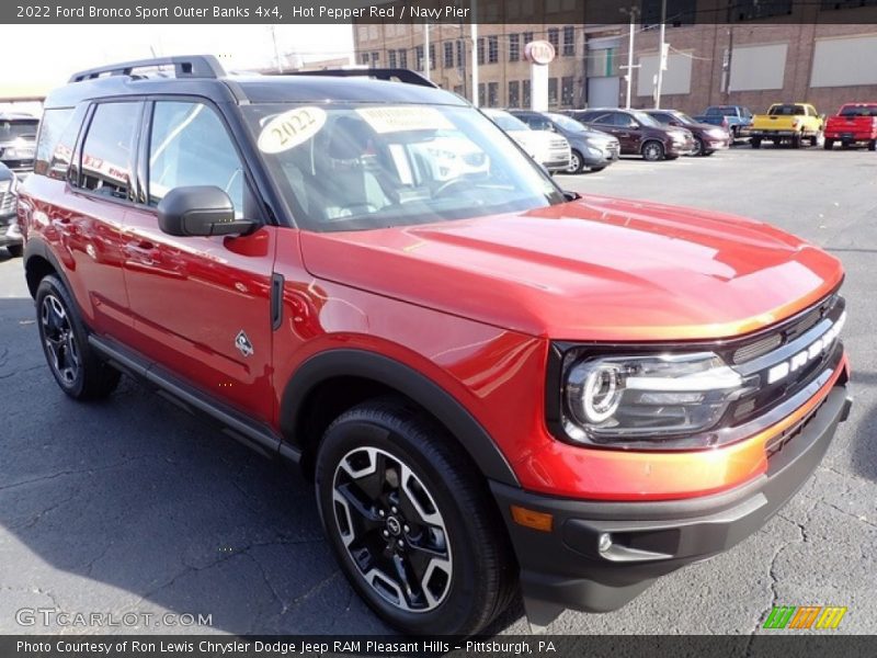Hot Pepper Red / Navy Pier 2022 Ford Bronco Sport Outer Banks 4x4