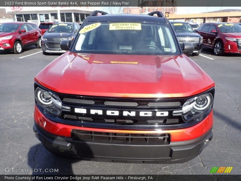 Hot Pepper Red / Navy Pier 2022 Ford Bronco Sport Outer Banks 4x4
