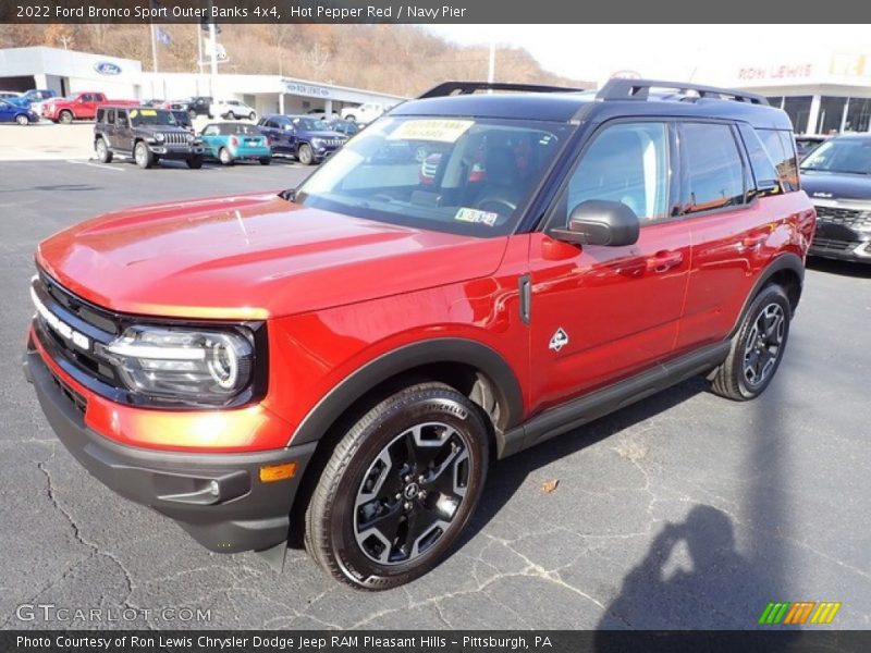 Hot Pepper Red / Navy Pier 2022 Ford Bronco Sport Outer Banks 4x4