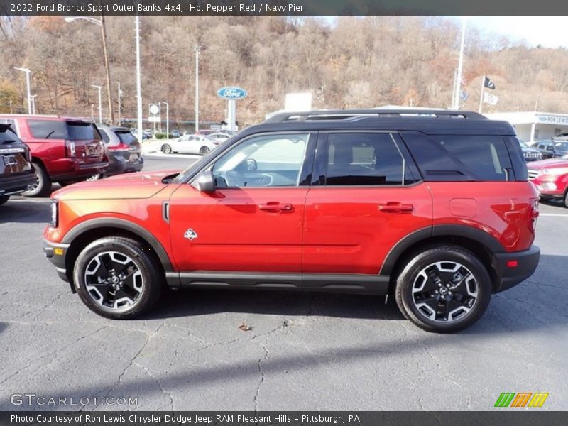 Hot Pepper Red / Navy Pier 2022 Ford Bronco Sport Outer Banks 4x4