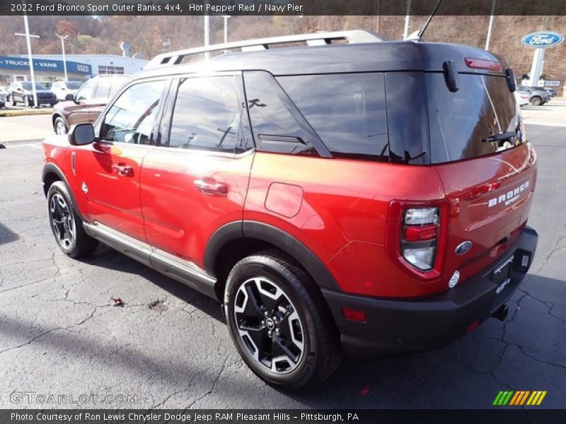 Hot Pepper Red / Navy Pier 2022 Ford Bronco Sport Outer Banks 4x4