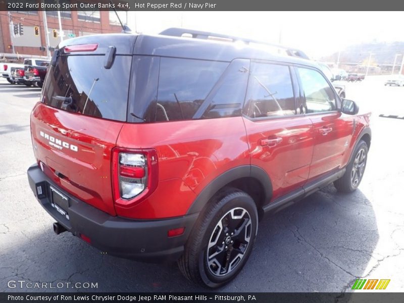 Hot Pepper Red / Navy Pier 2022 Ford Bronco Sport Outer Banks 4x4