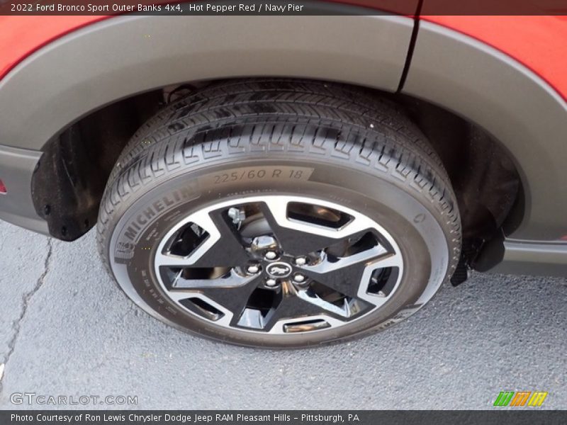 Hot Pepper Red / Navy Pier 2022 Ford Bronco Sport Outer Banks 4x4