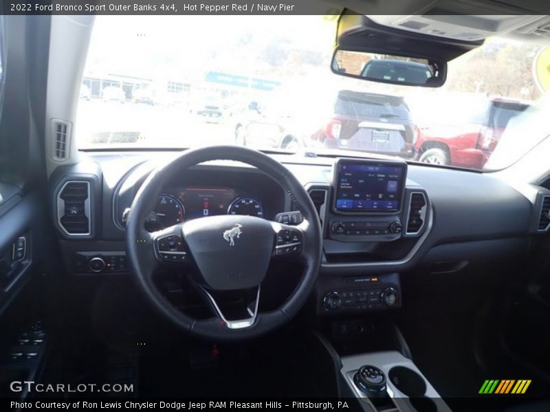Hot Pepper Red / Navy Pier 2022 Ford Bronco Sport Outer Banks 4x4