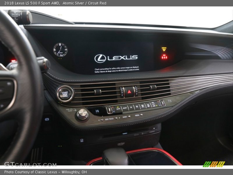 Atomic Silver / Circuit Red 2018 Lexus LS 500 F Sport AWD