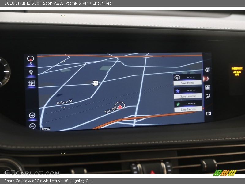 Atomic Silver / Circuit Red 2018 Lexus LS 500 F Sport AWD