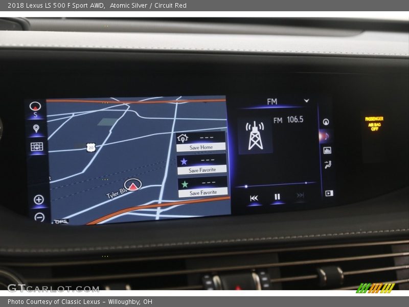 Atomic Silver / Circuit Red 2018 Lexus LS 500 F Sport AWD