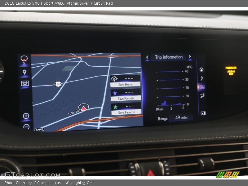 Atomic Silver / Circuit Red 2018 Lexus LS 500 F Sport AWD