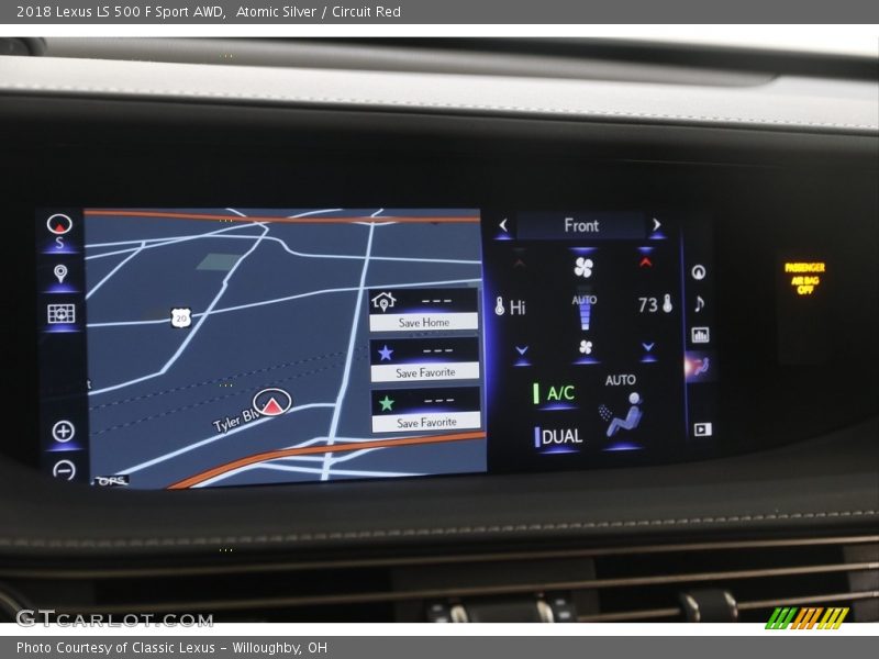 Atomic Silver / Circuit Red 2018 Lexus LS 500 F Sport AWD