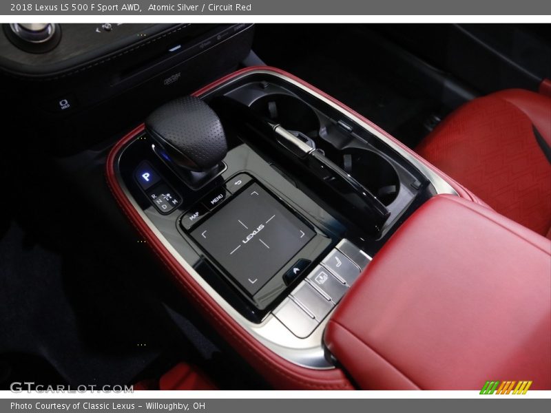 Atomic Silver / Circuit Red 2018 Lexus LS 500 F Sport AWD