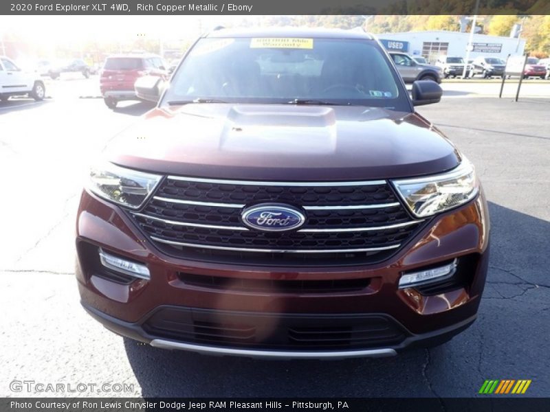 Rich Copper Metallic / Ebony 2020 Ford Explorer XLT 4WD
