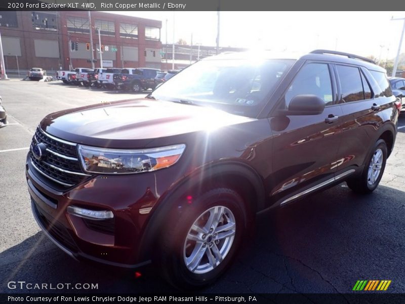 Rich Copper Metallic / Ebony 2020 Ford Explorer XLT 4WD