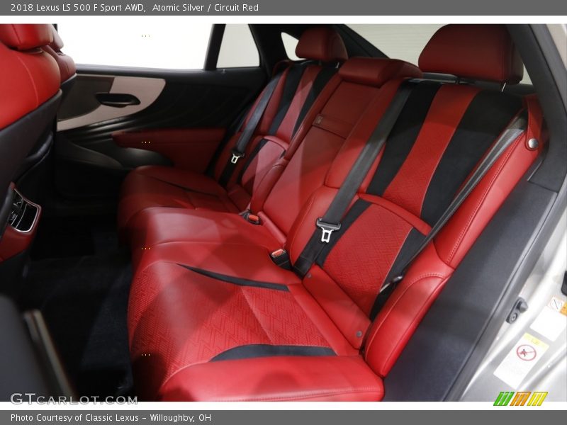 Rear Seat of 2018 LS 500 F Sport AWD