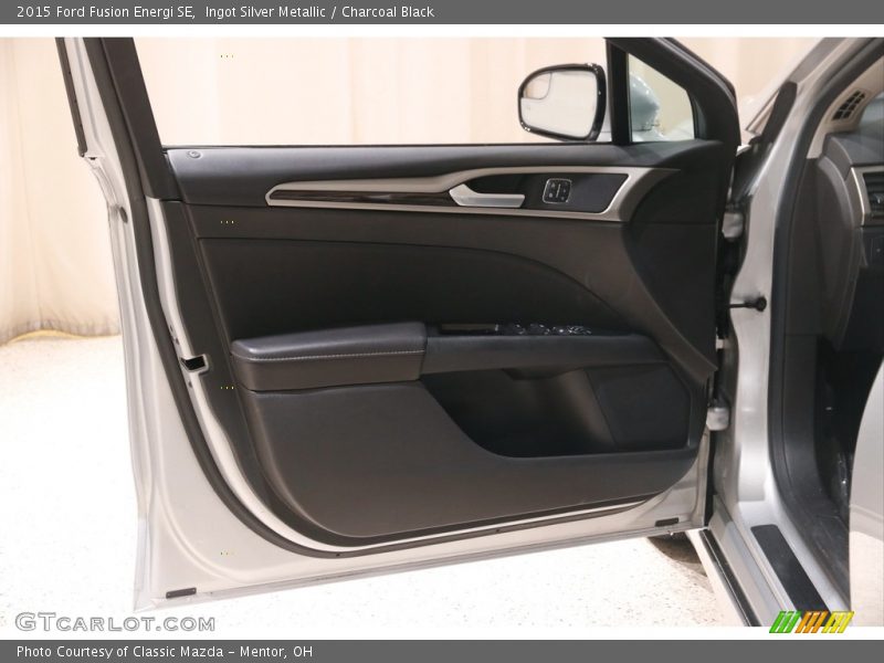 Ingot Silver Metallic / Charcoal Black 2015 Ford Fusion Energi SE