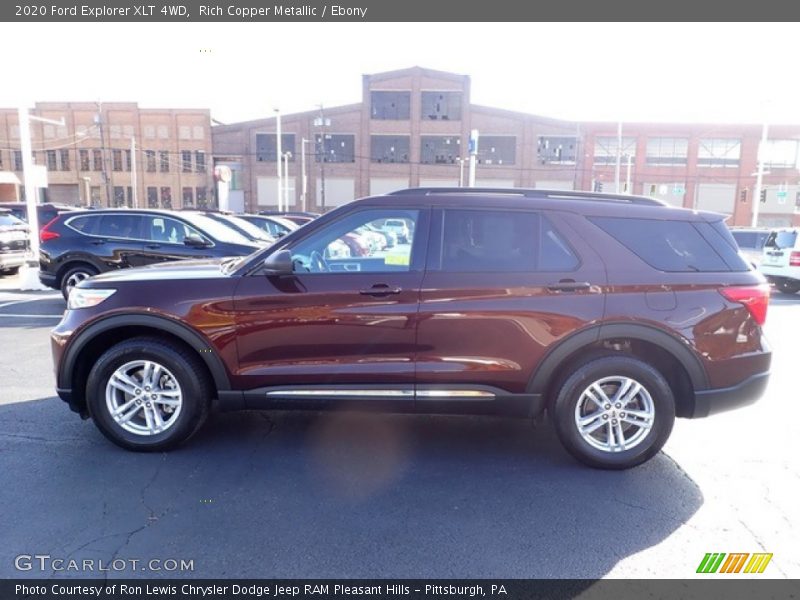 Rich Copper Metallic / Ebony 2020 Ford Explorer XLT 4WD
