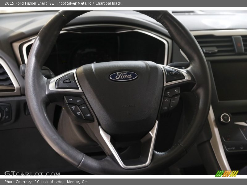 Ingot Silver Metallic / Charcoal Black 2015 Ford Fusion Energi SE