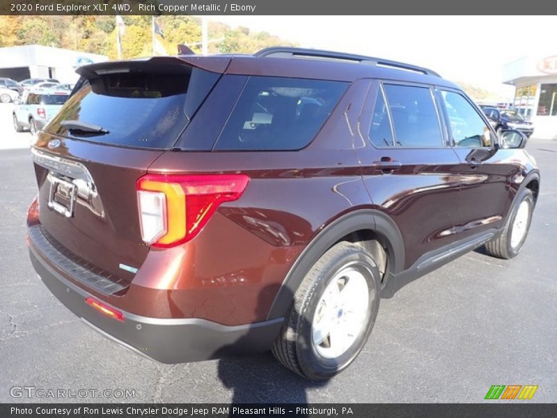 Rich Copper Metallic / Ebony 2020 Ford Explorer XLT 4WD