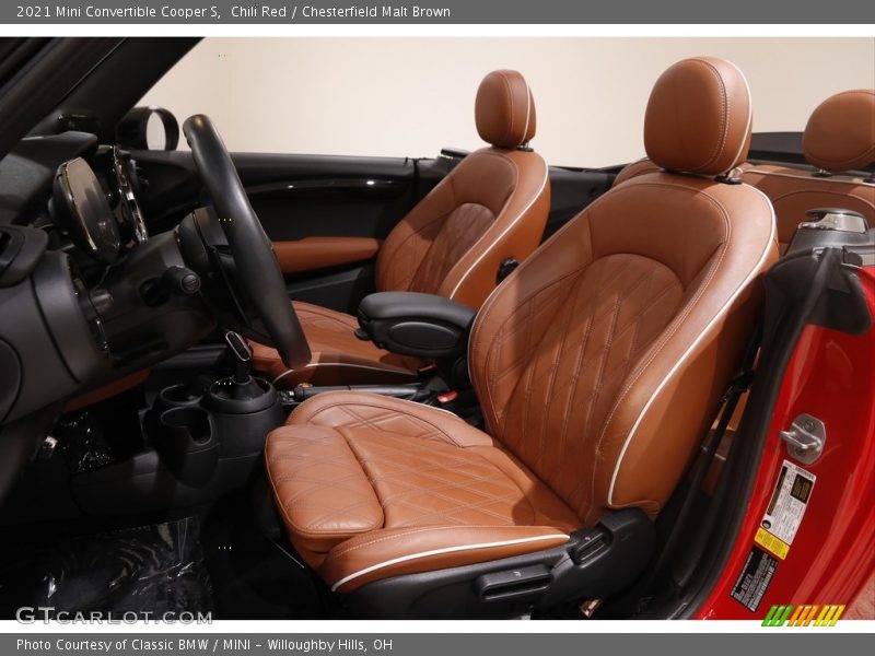  2021 Convertible Cooper S Chesterfield Malt Brown Interior