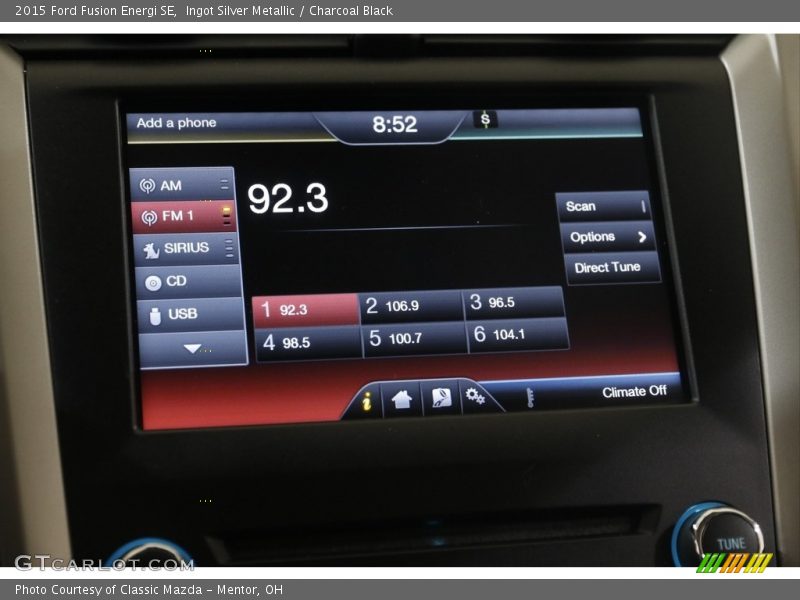 Audio System of 2015 Fusion Energi SE