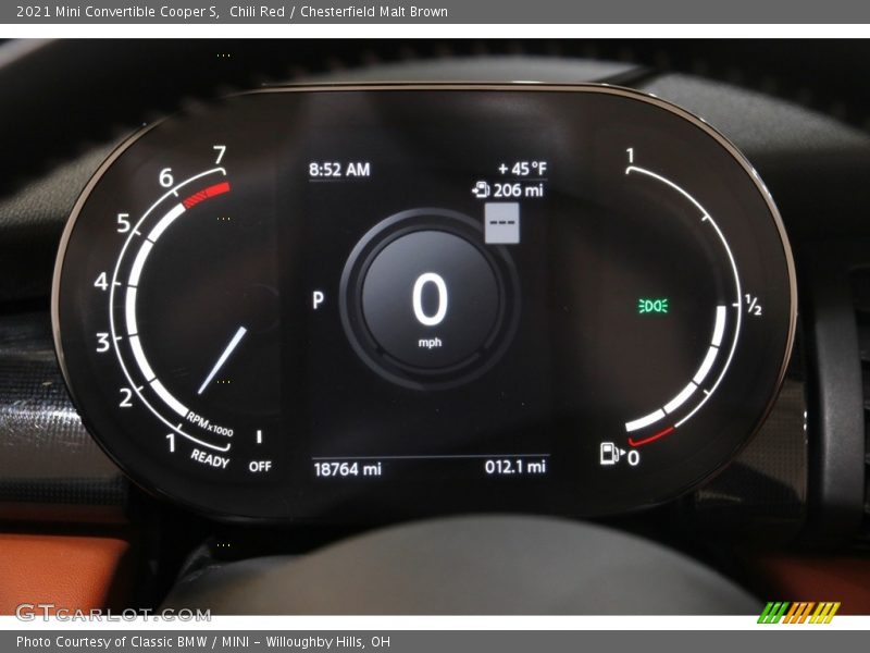 Chili Red / Chesterfield Malt Brown 2021 Mini Convertible Cooper S