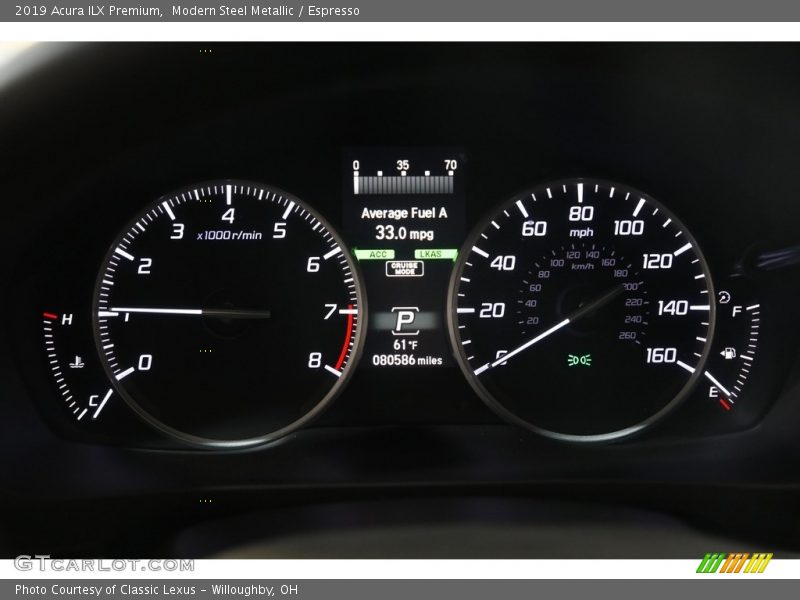 Modern Steel Metallic / Espresso 2019 Acura ILX Premium