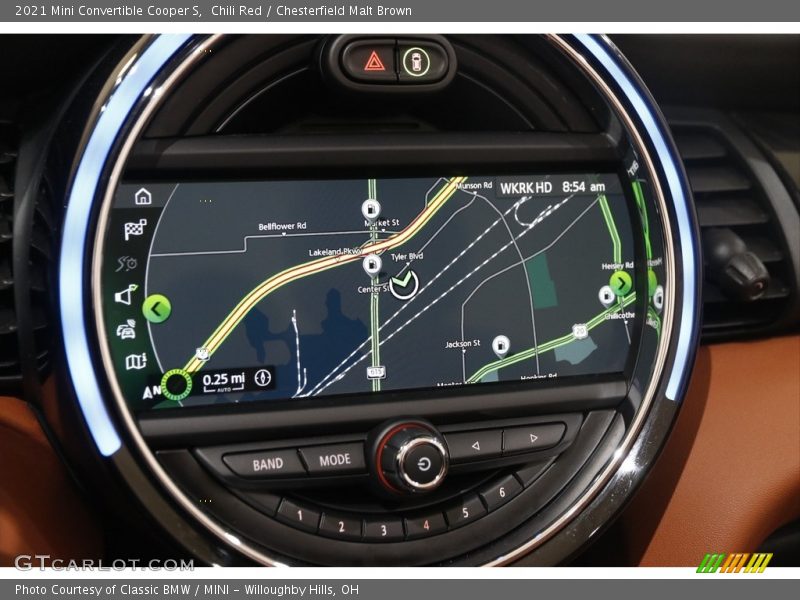 Navigation of 2021 Convertible Cooper S