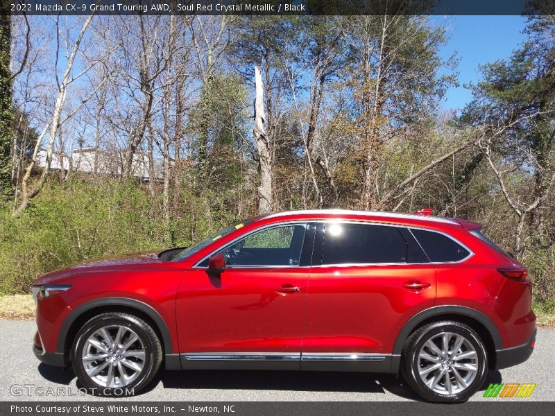Soul Red Crystal Metallic / Black 2022 Mazda CX-9 Grand Touring AWD