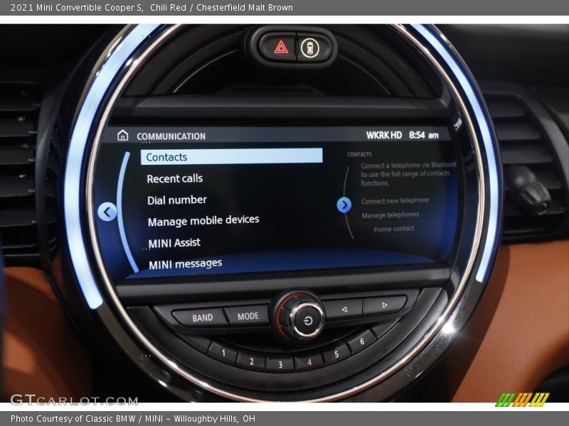 Chili Red / Chesterfield Malt Brown 2021 Mini Convertible Cooper S