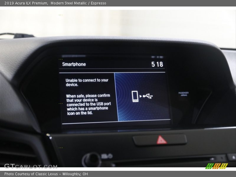 Modern Steel Metallic / Espresso 2019 Acura ILX Premium