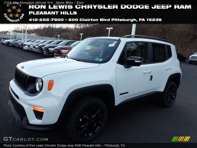 Alpine White / Black 2023 Jeep Renegade Altitude 4x4