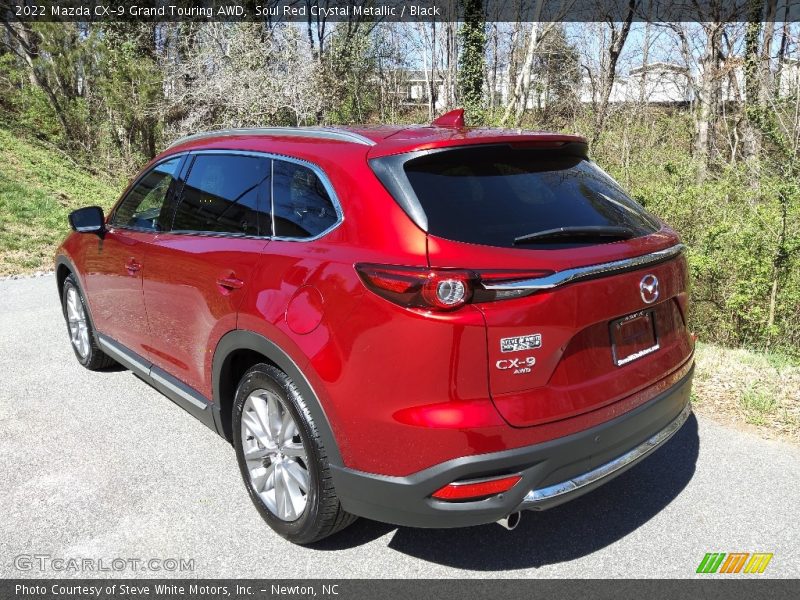 Soul Red Crystal Metallic / Black 2022 Mazda CX-9 Grand Touring AWD