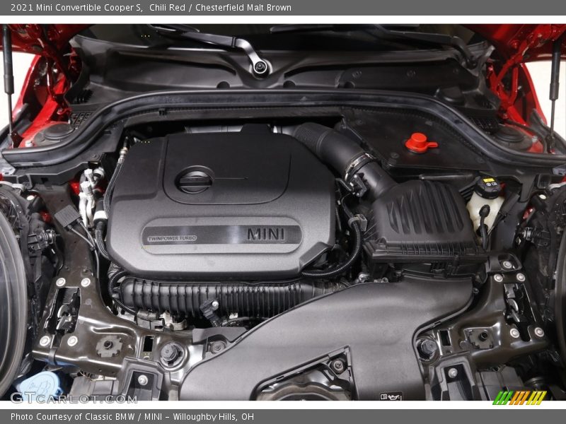 Chili Red / Chesterfield Malt Brown 2021 Mini Convertible Cooper S