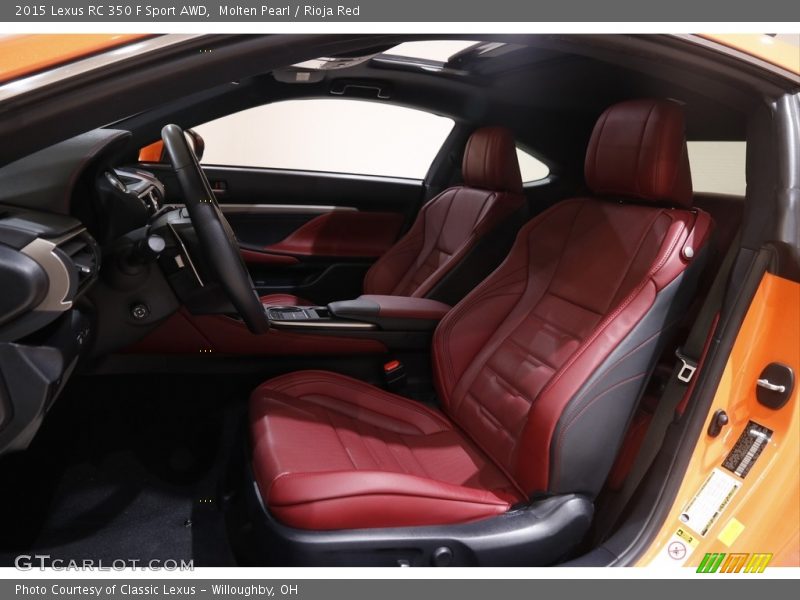  2015 RC 350 F Sport AWD Rioja Red Interior