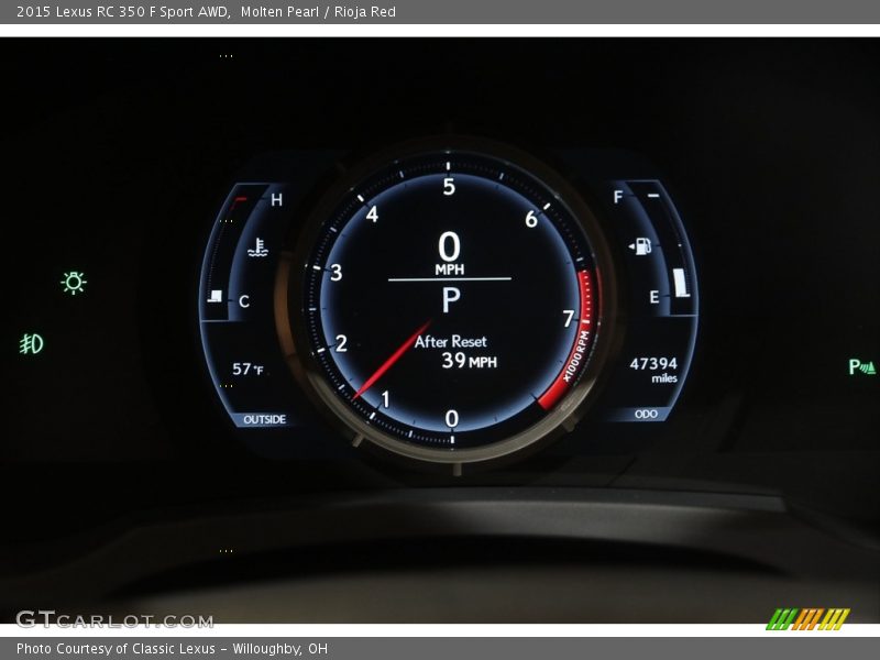  2015 RC 350 F Sport AWD 350 F Sport AWD Gauges
