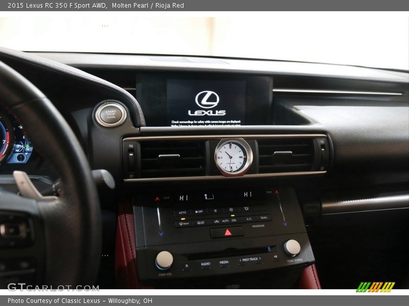 Controls of 2015 RC 350 F Sport AWD