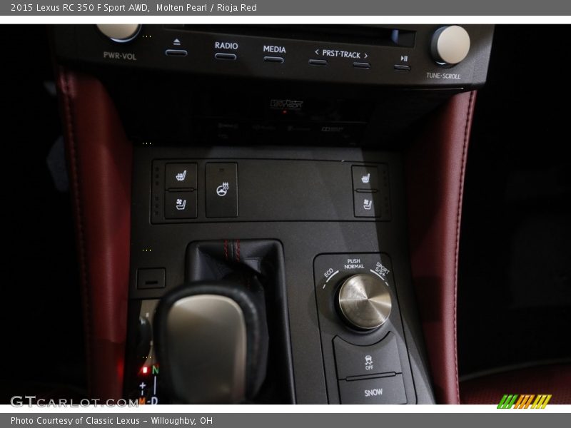 Controls of 2015 RC 350 F Sport AWD