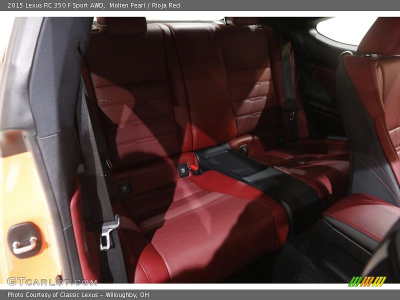 Molten Pearl / Rioja Red 2015 Lexus RC 350 F Sport AWD