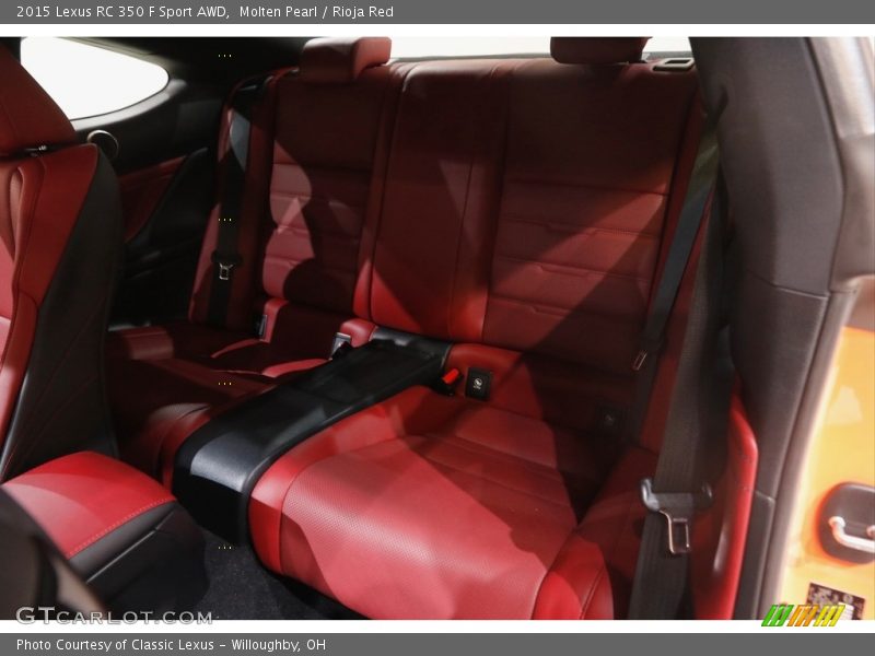 Rear Seat of 2015 RC 350 F Sport AWD