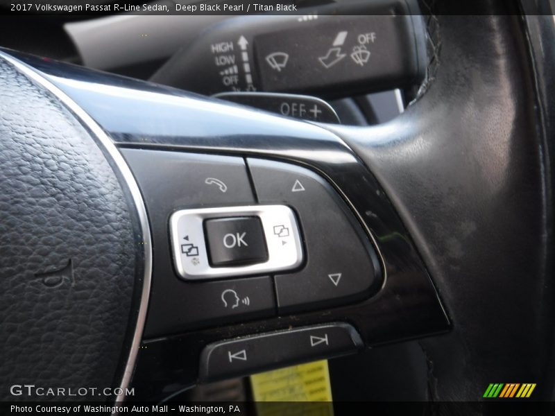 Deep Black Pearl / Titan Black 2017 Volkswagen Passat R-Line Sedan